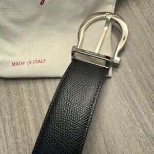 SALVATORE FERRAGAMO REVERSIBLE BLACK/DARK  BELT